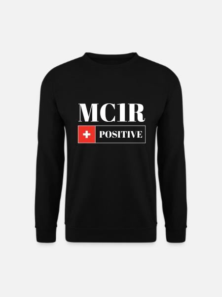 MC1R Positive Rothaarig Rote Haare - Unisex Pullover - Schwarz