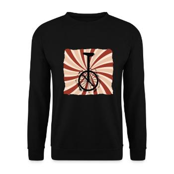 Einrad Rétro Unicycle - Sweat-shirt Unisexe - noir - Devant - Alina (178cm) & Michal (187cm)