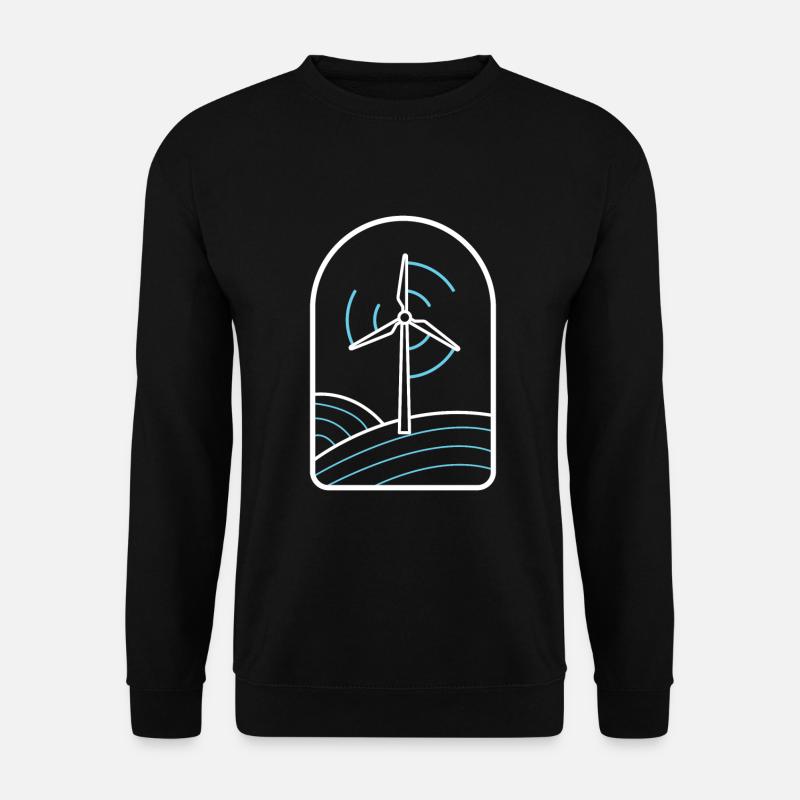 Énergie éolienne Éolienne Énergie éolienne Énergie éolienne - Sweat-shirt Unisexe - noir