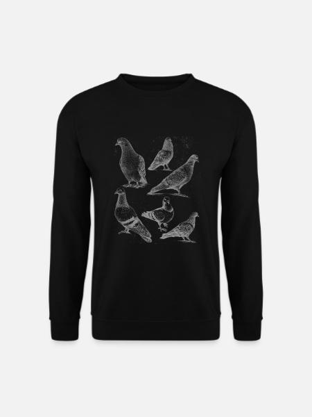 Tauben Arten Taube - Unisex Pullover - Schwarz