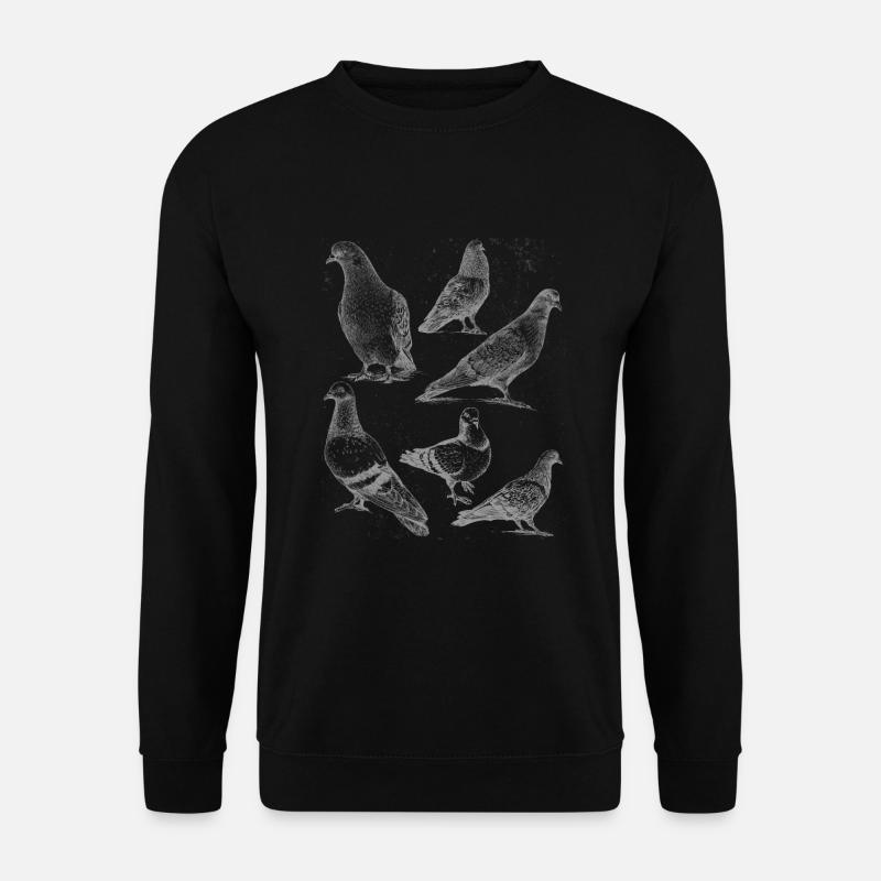 Pigeons espèce Pigeon - Sweat-shirt Unisexe - noir