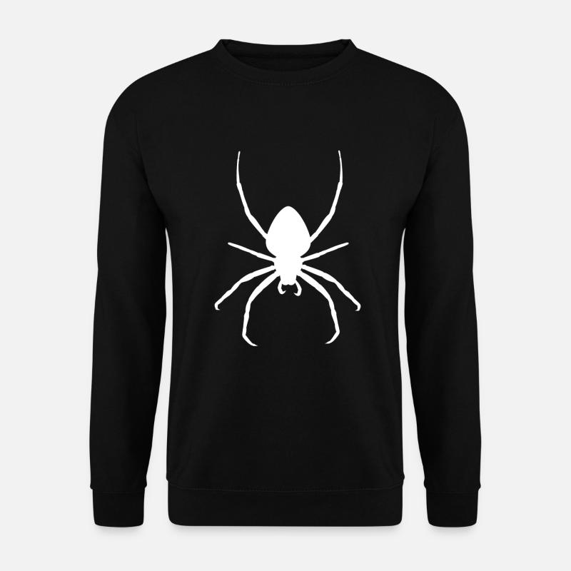 Weiße Spinne Vogelspinne - Unisex Pullover - Schwarz