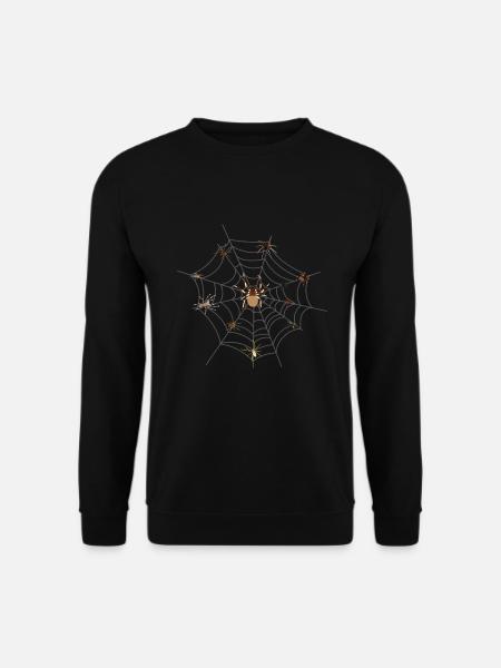 spider web spider tarantula - Unisex Sweatshirt - black