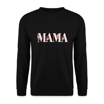 Mom, Mother's Day, Mom, Mom - Unisex Sweatshirt - black - Front - Alina (178cm) & Michal (187cm)