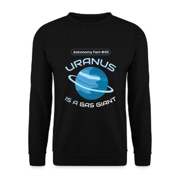 Uranus Gas Giant Planet Space - Sweat-shirt Unisexe - noir - Devant - Alina (178cm) & Michal (187cm)