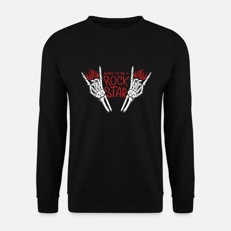 Heavy Metal Rock Star Rockmusik - Unisex Pullover - Schwarz