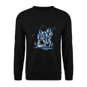 Bobsleigh Bobsleigh - Sweat-shirt Unisexe - noir - Devant - Alina (178cm) & Michal (187cm)