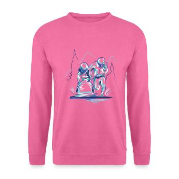 Bobfahren Bob Eischlitten - Unisex Pullover - Pink - Vorne