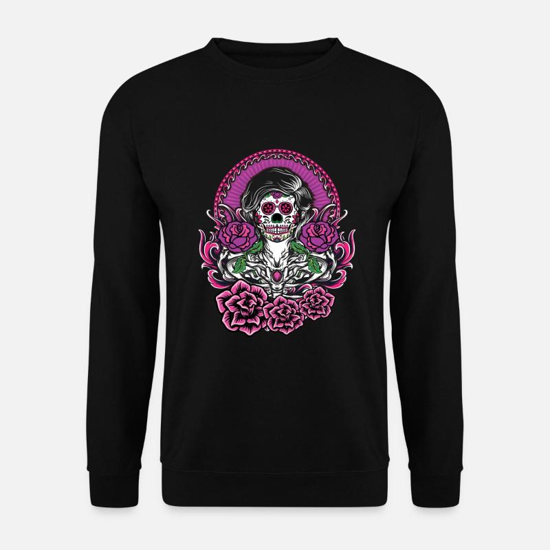 Dia de Los Muertos Tattoo Mexique - Sweat-shirt Unisexe - noir