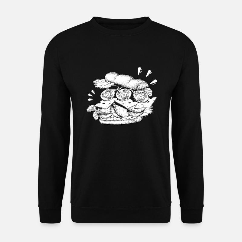 Sandwich Retro Fast Food - Unisex Pullover - Schwarz