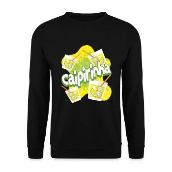 Caipirinha Cocktail Alcohol Party - Sweat-shirt Unisexe - noir - Devant - Alina (178cm) & Michal (187cm)