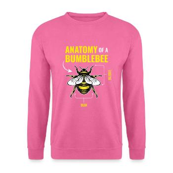 Antatomy Of A Bumblebee Hummel Bienen - Unisex Pullover - Pink - Vorne