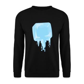 Glaçons d’été boisson à la crème glacée - Sweat-shirt Unisexe - noir - Devant - Alina (178cm) & Michal (187cm)