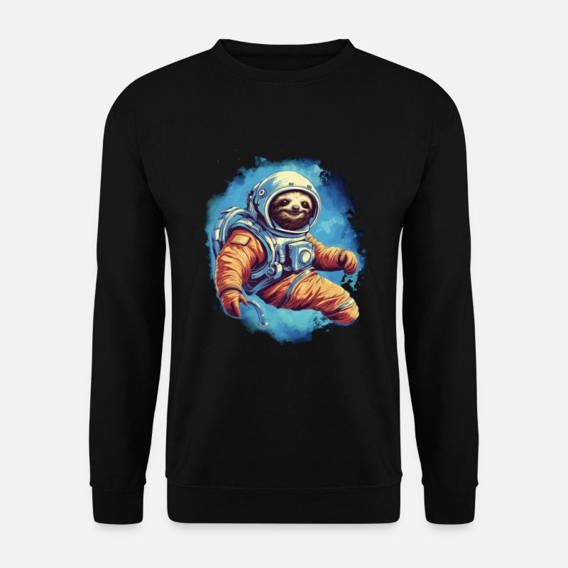 Sloth in space - Unisex Sweatshirt - black