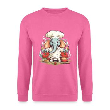 Elephant Cook - Unisex Sweatshirt - pink - Front
