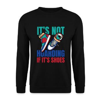 IF It ́s Shoes Sneaker Sneakers - Unisex Sweatshirt - black - Front - Alina (178cm) & Michal (187cm)