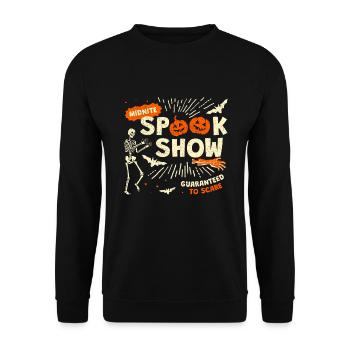 Spook Show Halloween Costume Squelette - Sweat-shirt Unisexe - noir - Devant - Alina (178cm) & Michal (187cm)