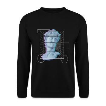 Raver Techno Festival EDM Musik Rave - Unisex Pullover - Schwarz - Vorne - Alina (178cm) & Michal (187cm)
