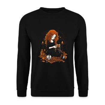 Zombies artisanaux effrayants pour Halloween - Sweat-shirt Unisexe - noir - Devant - Alina (178cm) & Michal (187cm)