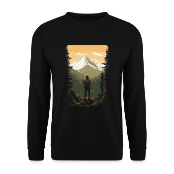 Prêt pour la saison de chasse Chasse au chevreuil pour les chasseurs - Sweat-shirt Unisexe - noir - Devant - Alina (178cm) & Michal (187cm)