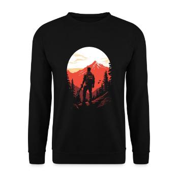 Prêt pour la saison de chasse Chasse au chevreuil pour les chasseurs - Sweat-shirt Unisexe - noir - Devant - Alina (178cm) & Michal (187cm)