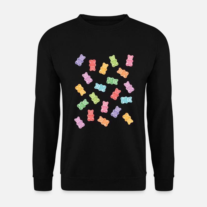 gummy gums candy sweets - Unisex Sweatshirt - black