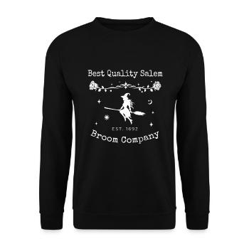 Quality Broom Company Costume d’Halloween - Sweat-shirt Unisexe - noir - Devant - Alina (178cm) & Michal (187cm)