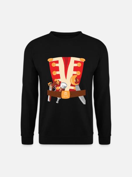 Piraten Kostüm Pirat Seeräuber - Unisex Pullover - Schwarz