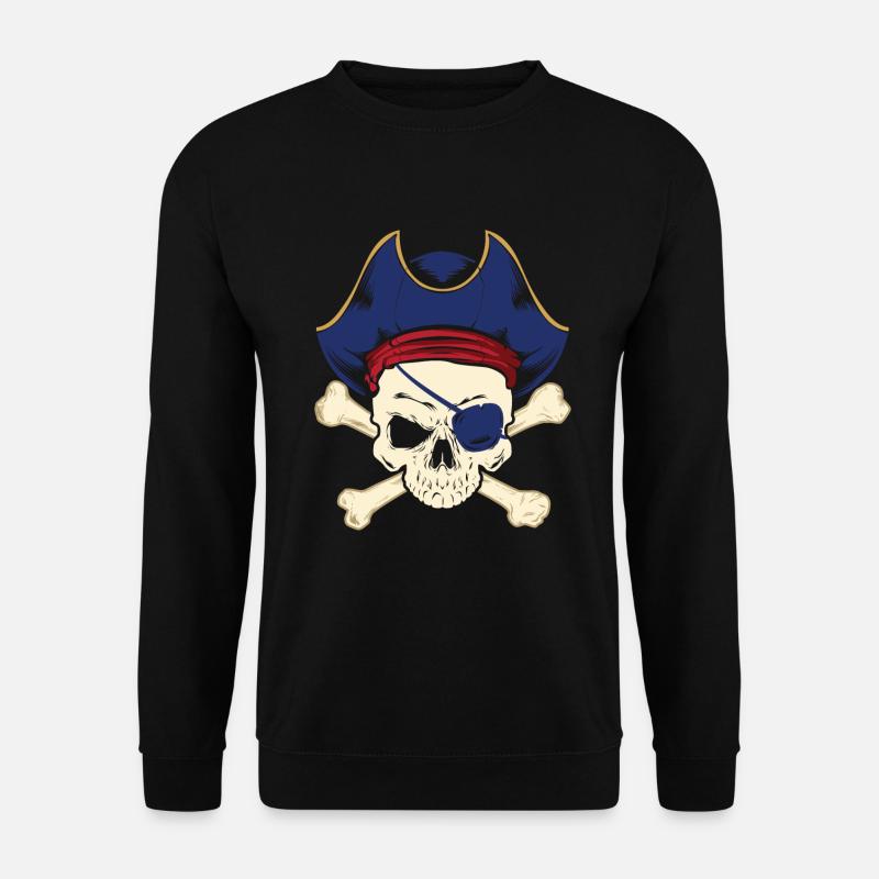 Pirate eye patch pirate pirate - Unisex Sweatshirt - black
