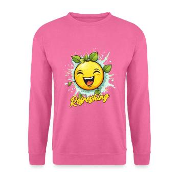 Refreshing lemon for soft drinks - Unisex Sweatshirt - pink - Front