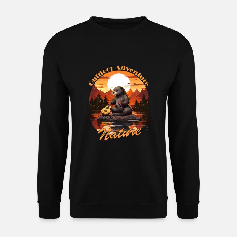 Bieber avec lettrage - Sweat-shirt Unisexe - noir