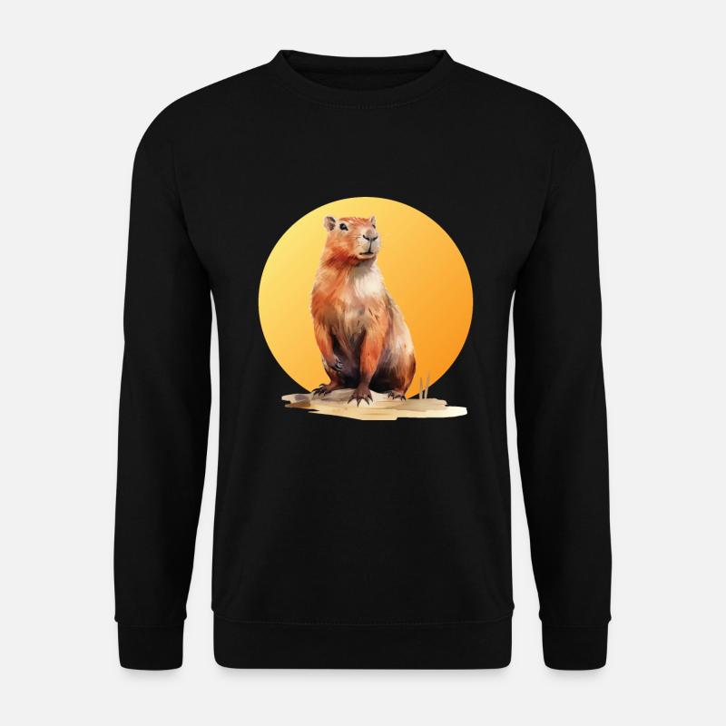 Capybara Capibara Wasserschwein - Unisex Sweatshirt - black