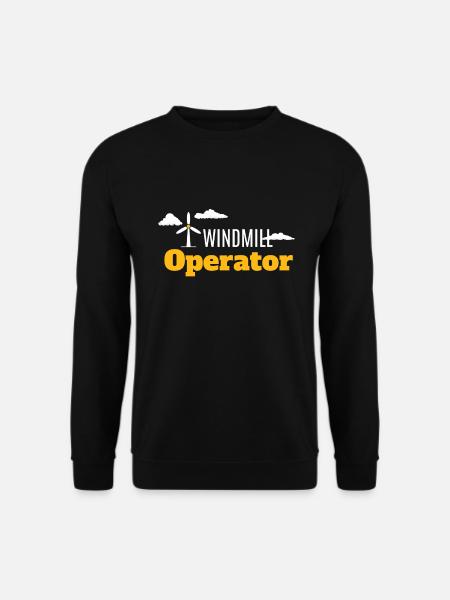 Windmill Operator Windkraft Windenergie - Unisex Pullover - Schwarz