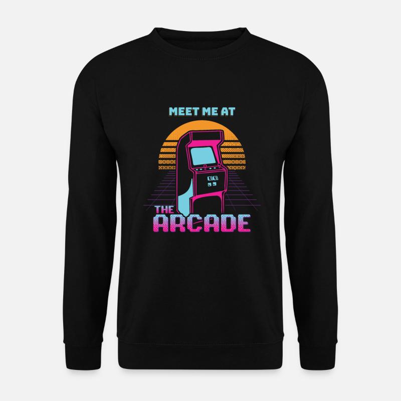 The Arcade Meet Me At Automat Retro - Unisex Pullover - Schwarz