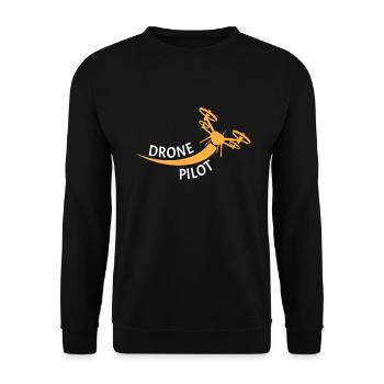 Drones Pilote de drone Pilote de drone - Sweat-shirt Unisexe - noir - Devant - Alina (178cm) & Michal (187cm)