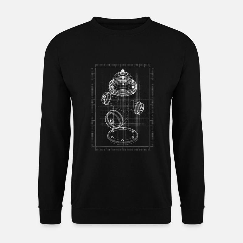 Fire Hydrant Fire Brigade - Unisex Sweatshirt - black
