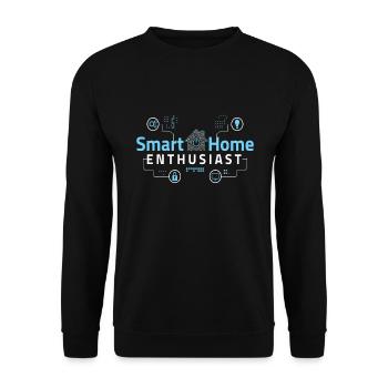 Passionné de maison intelligente - Sweat-shirt Unisexe - noir - Devant - Alina (178cm) & Michal (187cm)