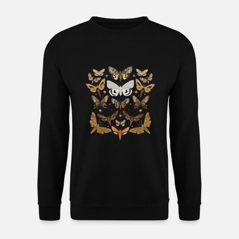 Moths, species, moths, moths - Unisex Sweatshirt - black
