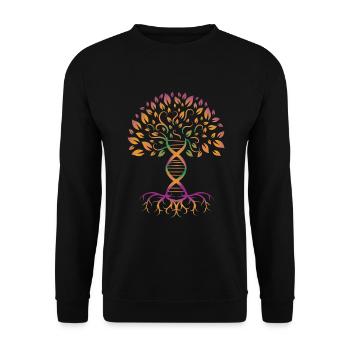 Arbre de Vie ADN Arbre de Vie Racine - Sweat-shirt Unisexe - noir - Devant - Alina (178cm) & Michal (187cm)
