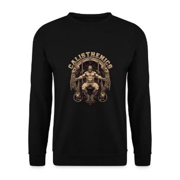 Gymnastique suédoise Athlète Sport - Sweat-shirt Unisexe - noir - Devant - Alina (178cm) & Michal (187cm)