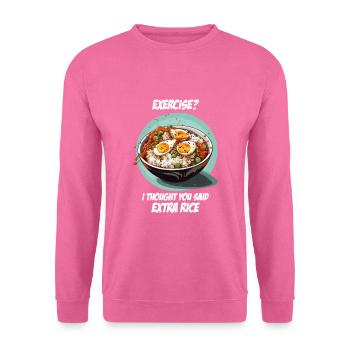 Asia Ramen Ricebowl Reisschale mit lustigem Spruch - Unisex Pullover - Pink - Vorne