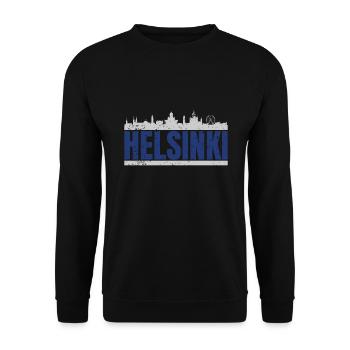 Finlande Finlande Helsinki Finnois - Sweat-shirt Unisexe - noir - Devant - Alina (178cm) & Michal (187cm)