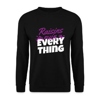 Raisins secs ruiner tout raisins secs raisins - Sweat-shirt Unisexe - noir - Devant - Alina (178cm) & Michal (187cm)