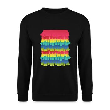 Kids Pinata Costume Birthday - Unisex Sweatshirt - black - Front - Alina (178cm) & Michal (187cm)