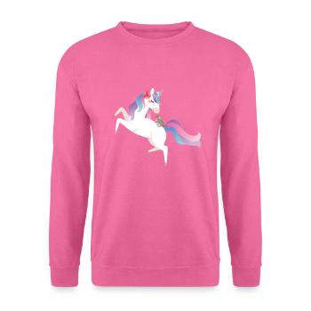 Einhorn Süßes Chinchilla Haustier - Unisex Pullover - Pink - Vorne