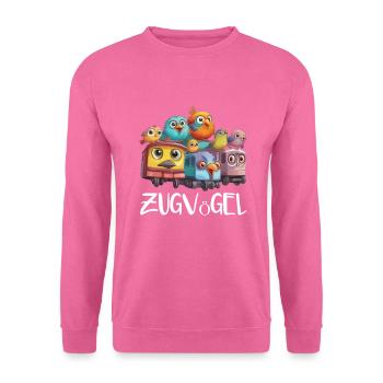 Zugvögel Vogel Vögel Niedlich und Lustig - Unisex Pullover - Pink - Vorne