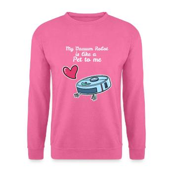 Like A Pet Saugroboter Staubsauger - Unisex Pullover - Pink - Vorne