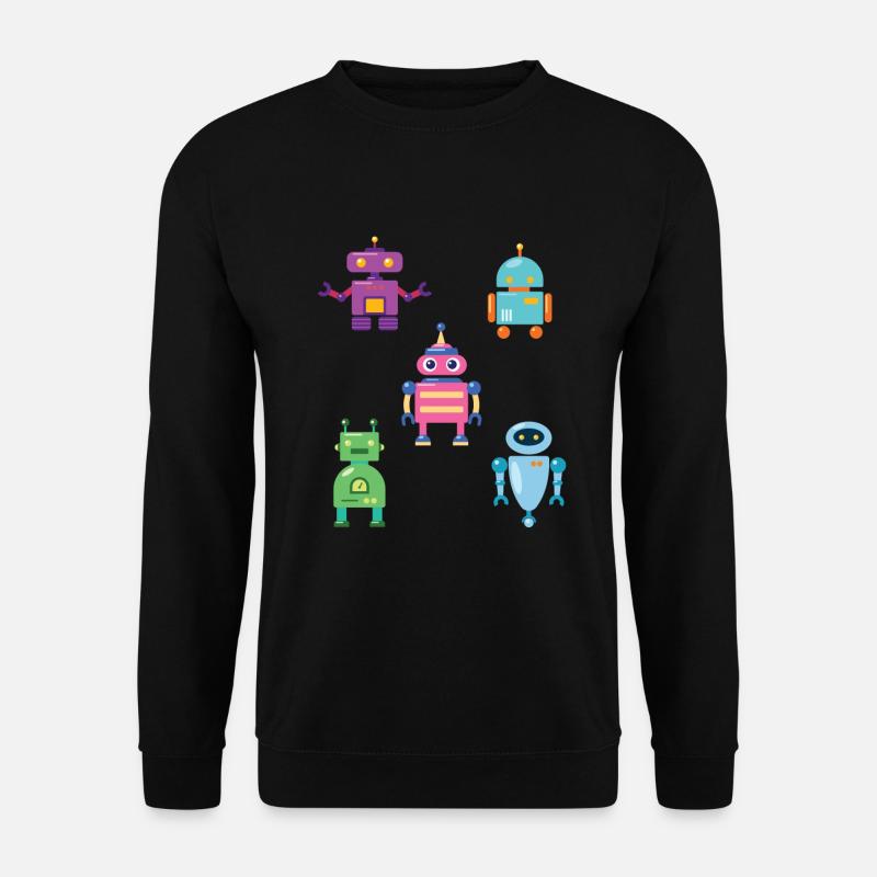 Cute Robot Robotics Technology - Unisex Sweatshirt - black