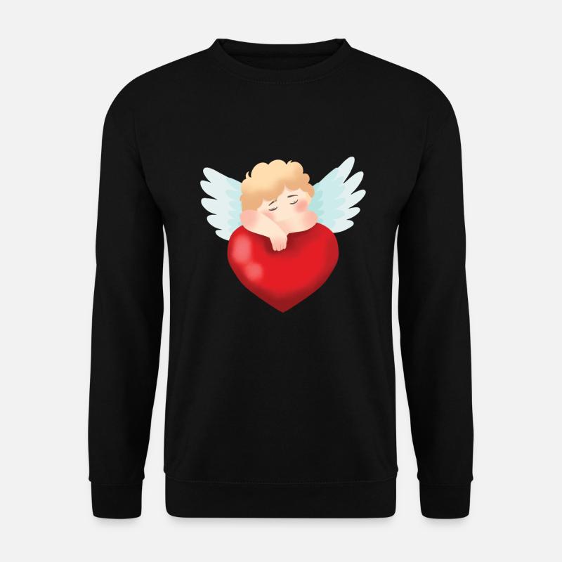Angelo Cherup Cuore d'angelo Angioletto - Felpa unisex - nero