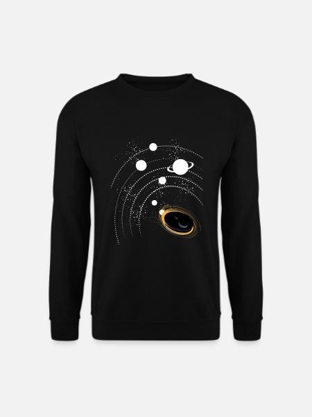 Staubsauger Saugroboter Weltall Sterne - Unisex Pullover - Schwarz